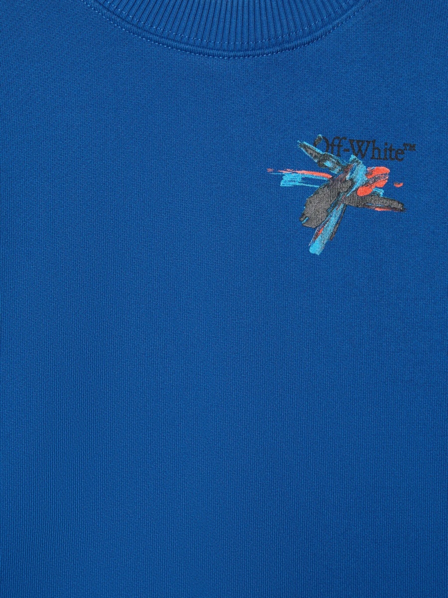 Hanorac Off-White albastru - Img 3