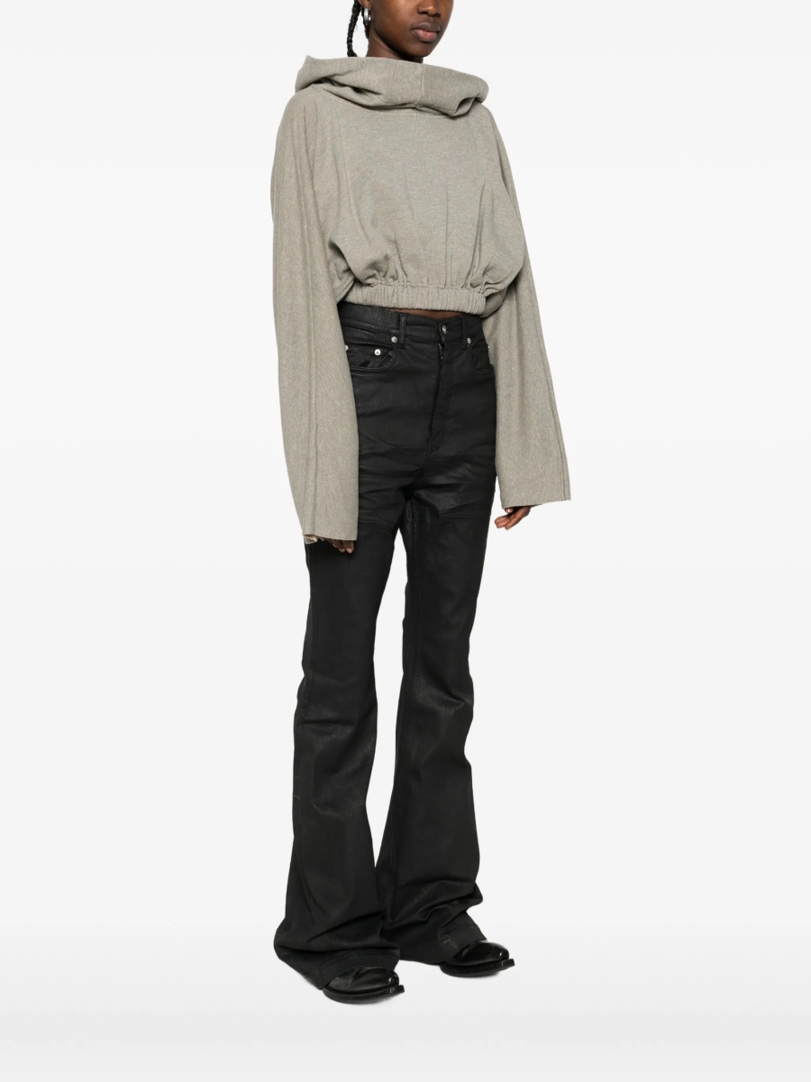 Hanorac Rick Owens gri din poliester reciclat si bumbac organic - Img 3