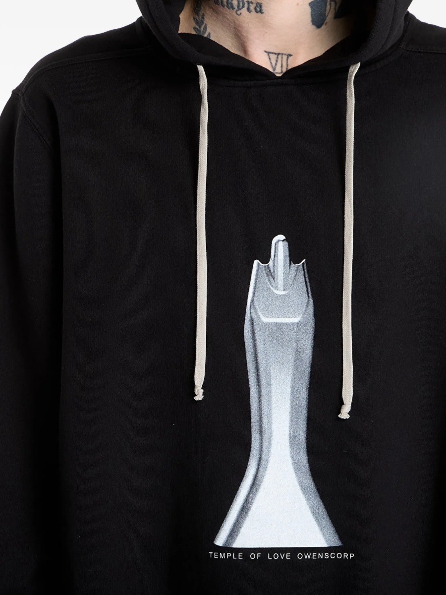 Hanorac Rick Owens negru - Img 5