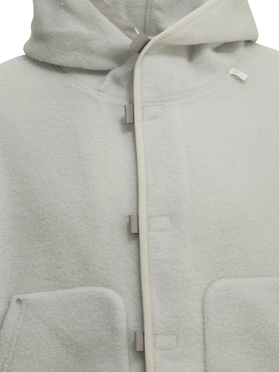 Hanorace Wool-Blend Hooded Sweatshirt - Img 3