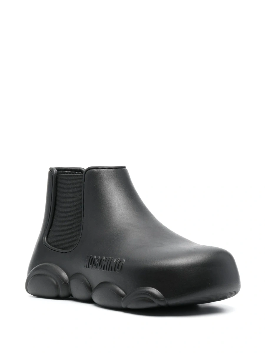 Incaltaminte Moschino neagra din cauciuc - Img 2