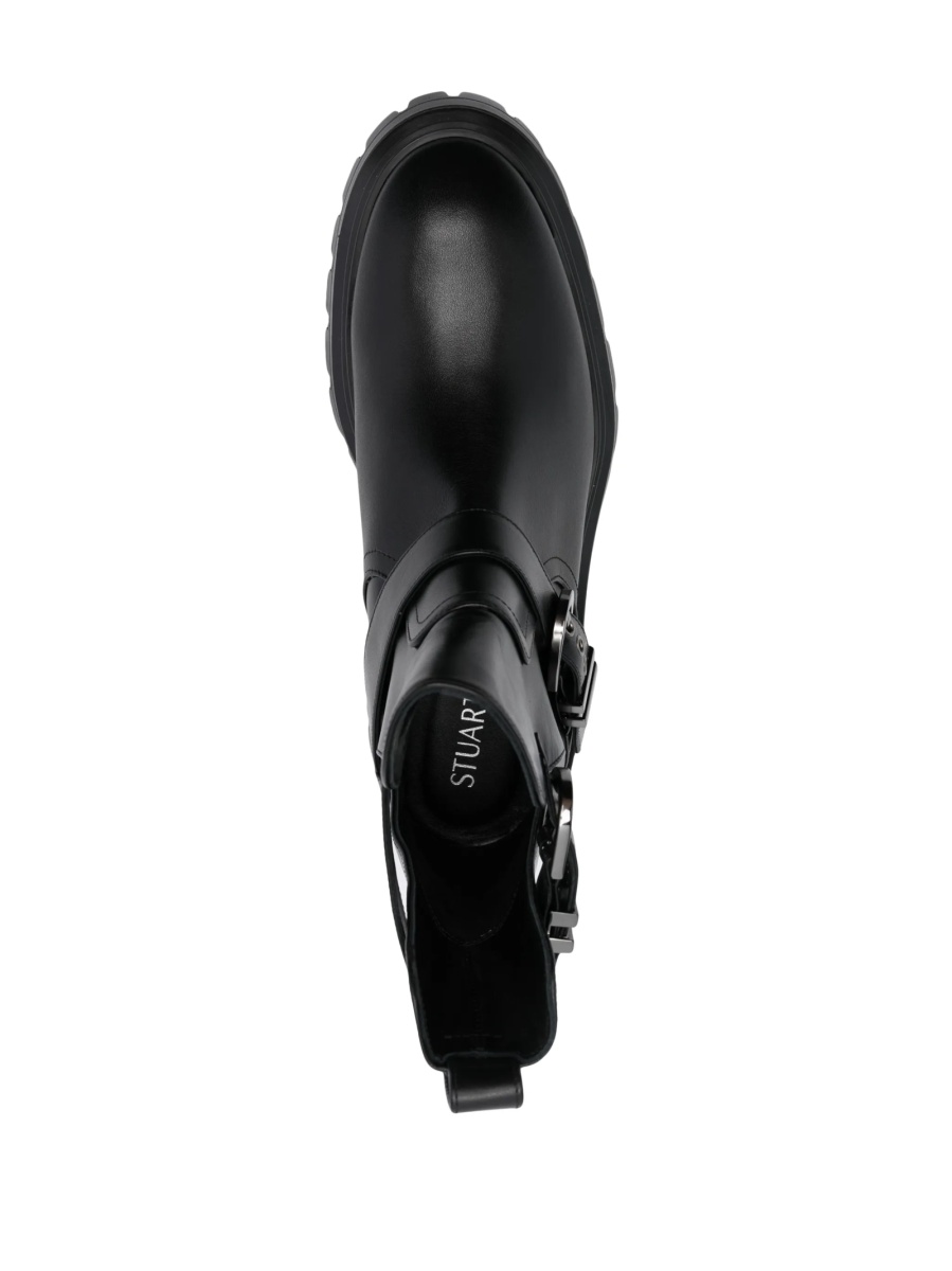 Incaltaminte Stuart Weitzman neagra din piele - Img 4