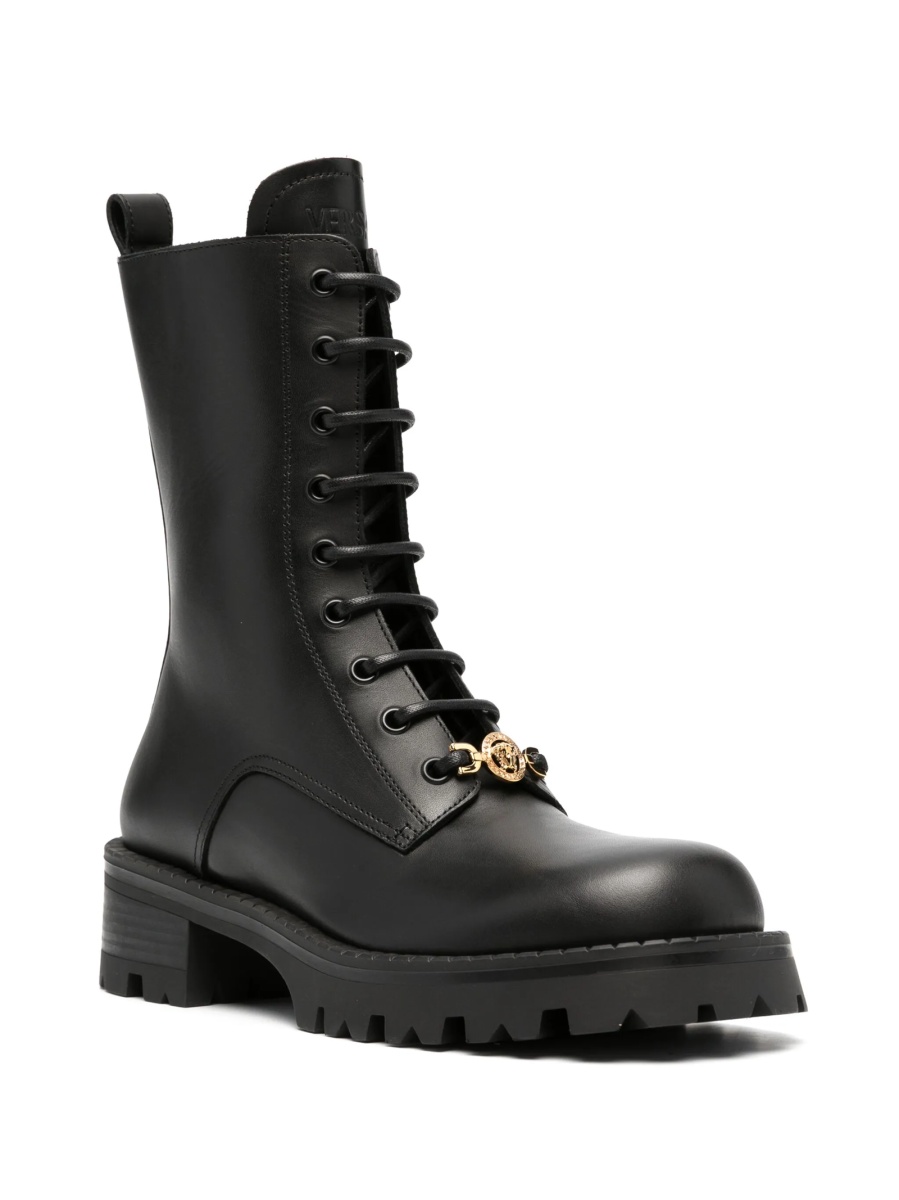 Incaltaminte Versace neagra din piele - Img 2