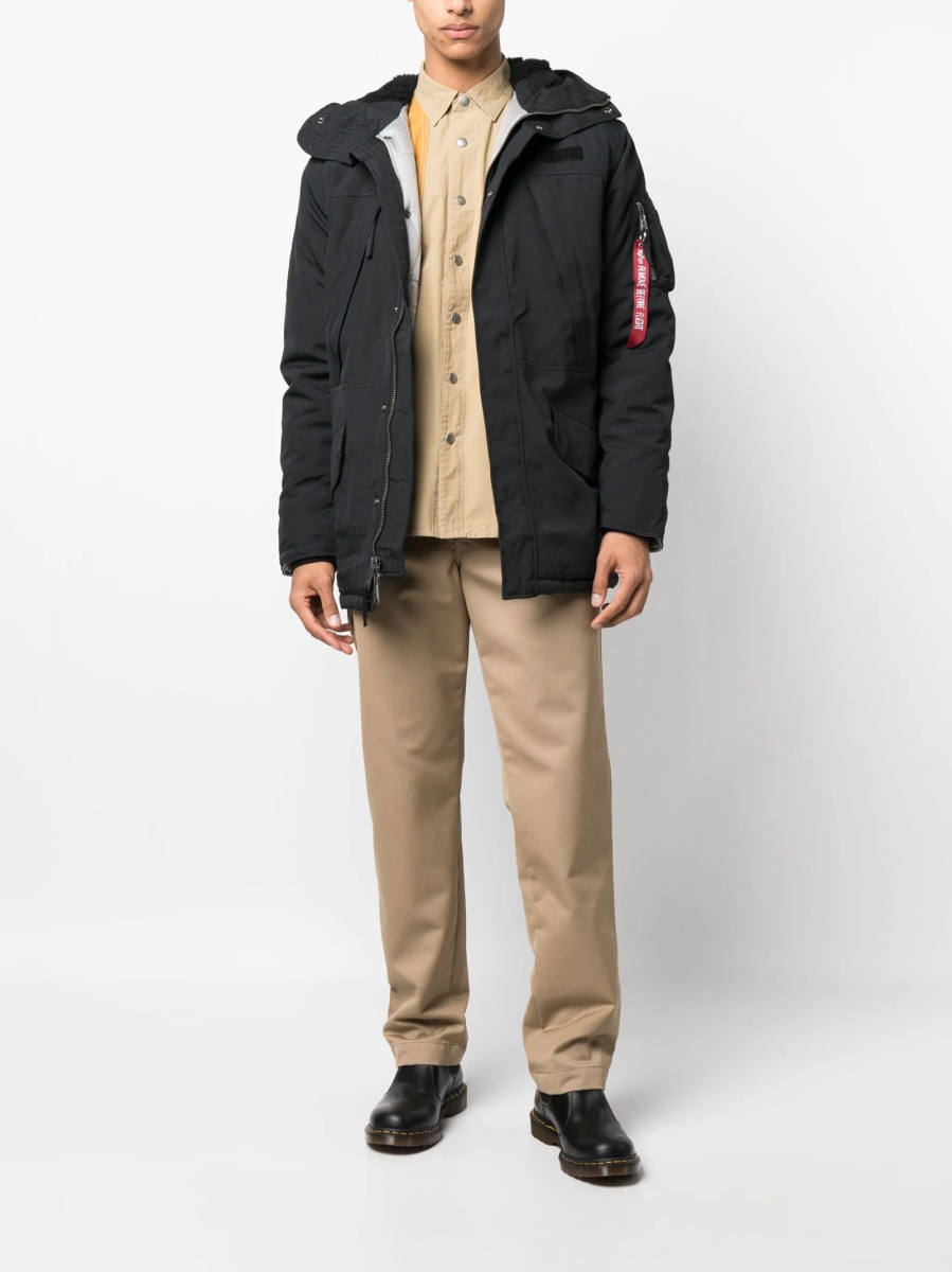 Jacheta Alpha Industries neagra din nylon - Img 2