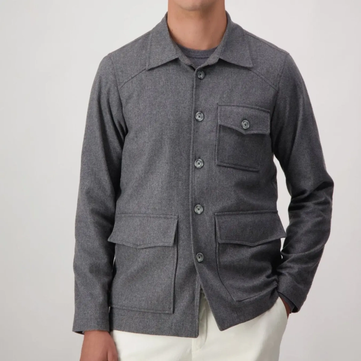 Jacheta Autore gri din casmir - Img 3