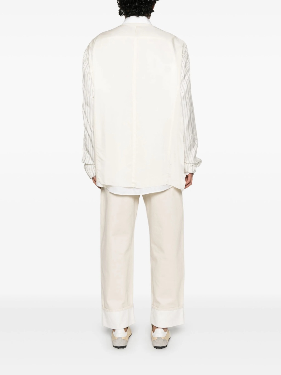 Jacheta camasa Maison Margiela neutra din cupru si vascoza - Img 4