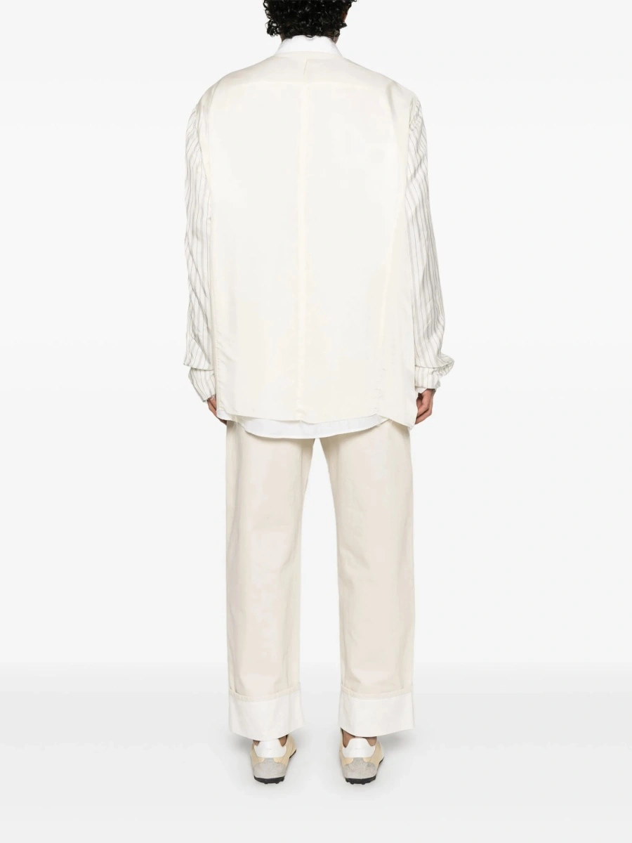Jacheta camasa Maison Margiela neutra din cupru si vascoza - Img 4