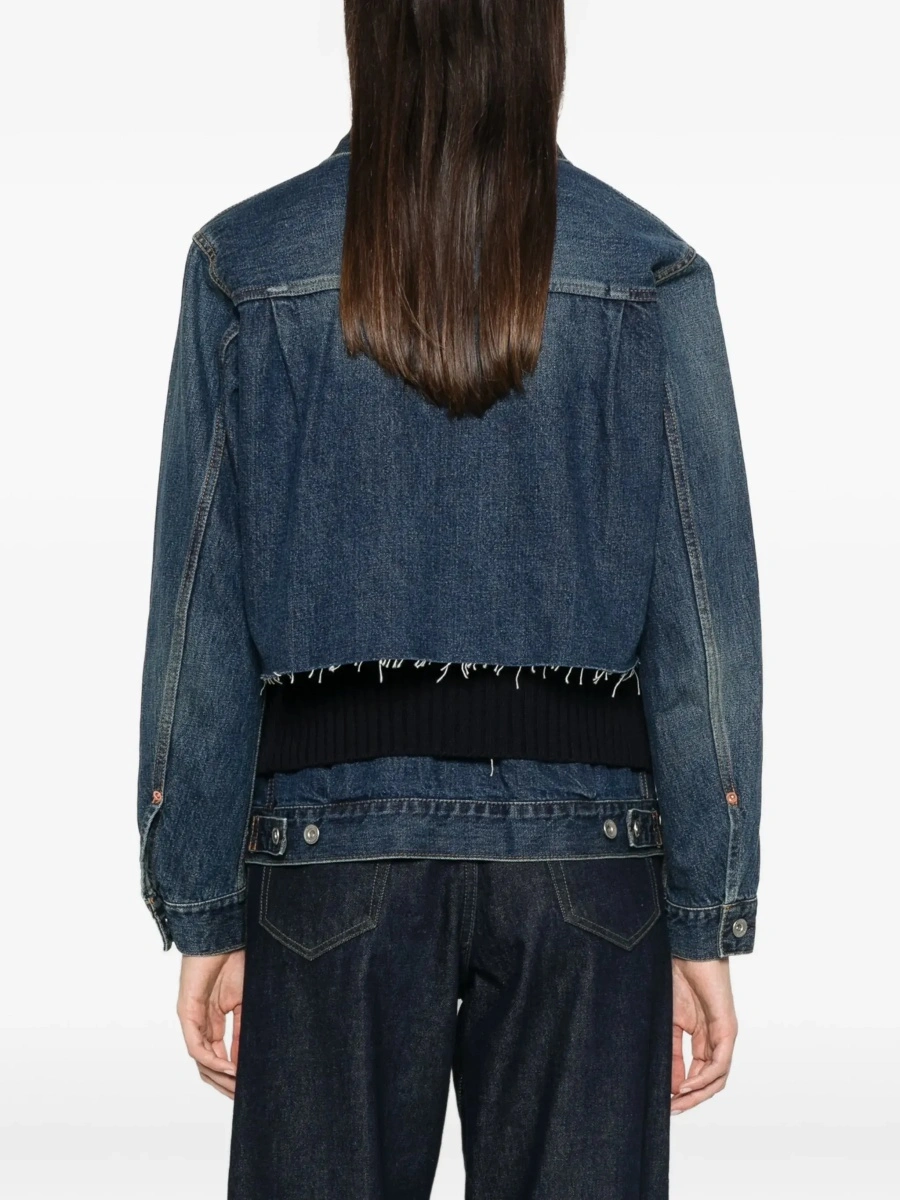 Jacheta Denim Jacket with wool knit layer - Img 6