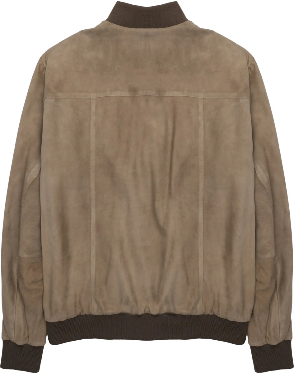 Jacheta Giacca Bomber In Suede - Img 2