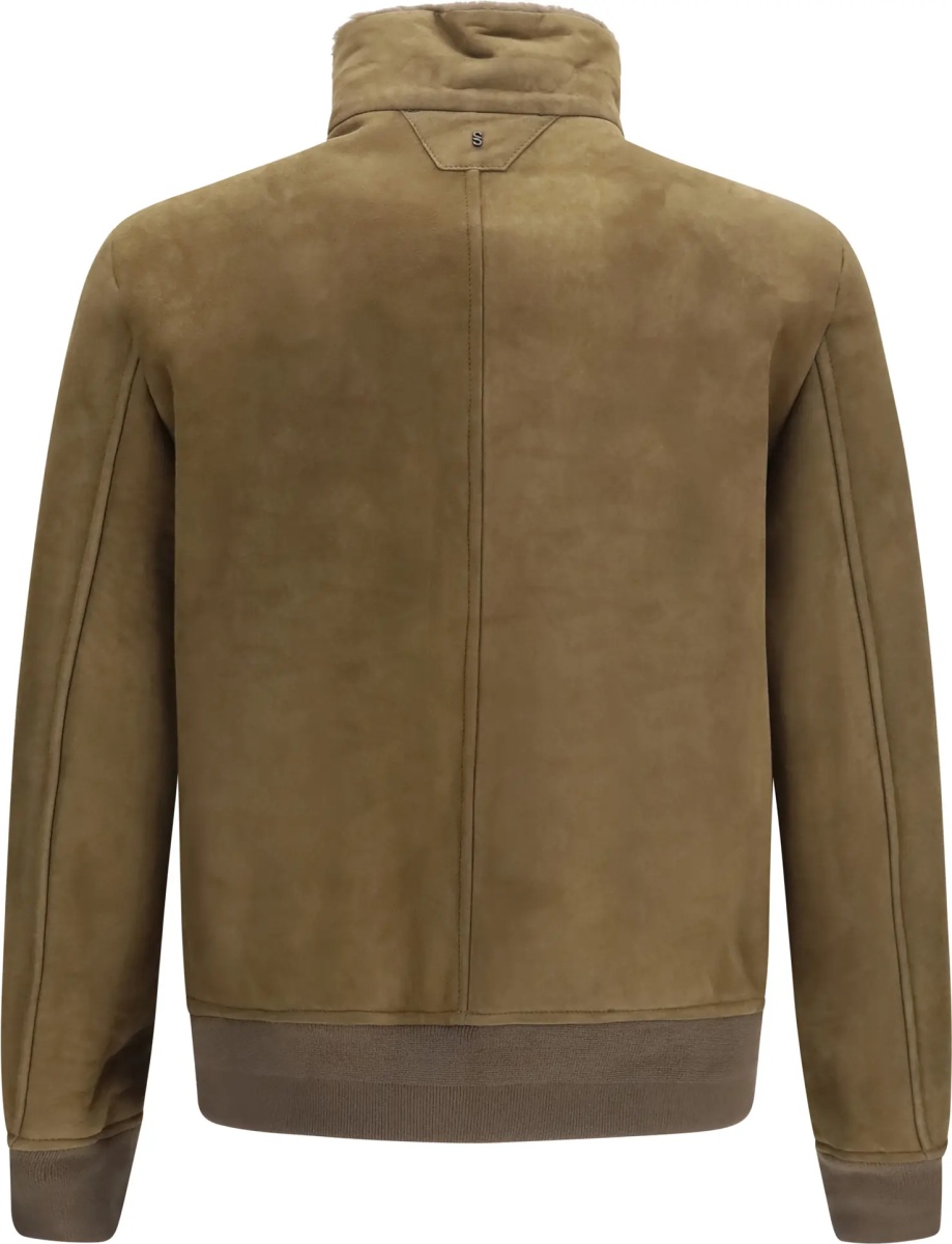 Jacheta High-neck Suede Jacket - Img 2