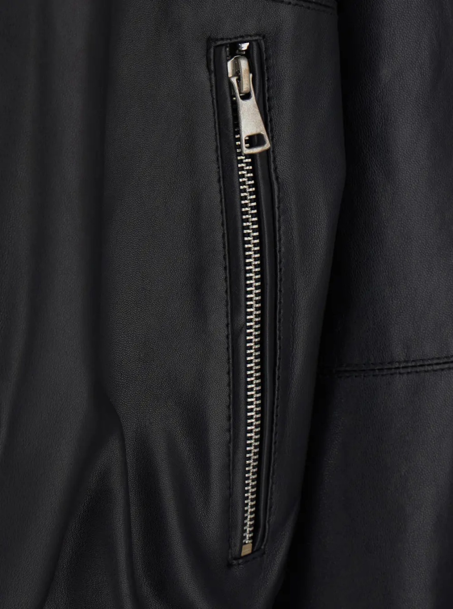 Jacheta Jacket TANNER with Tech Fabric details and black color for men - Img 2