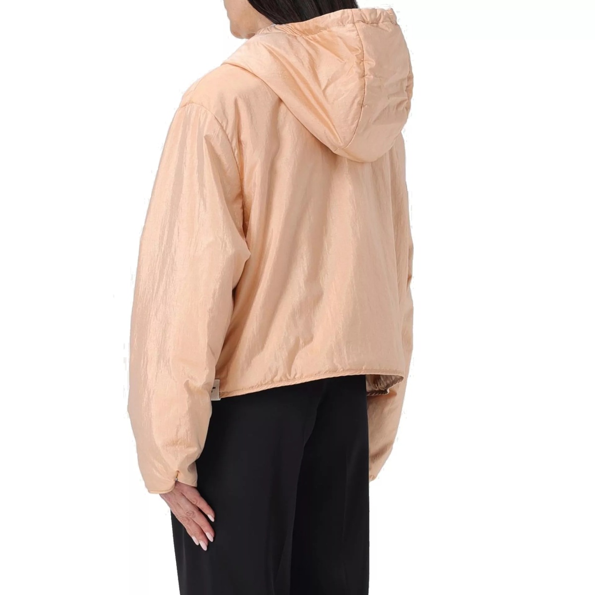 Jacheta Jil Sander Blend Silk Zip-Up Hooded Jacket - Img 3