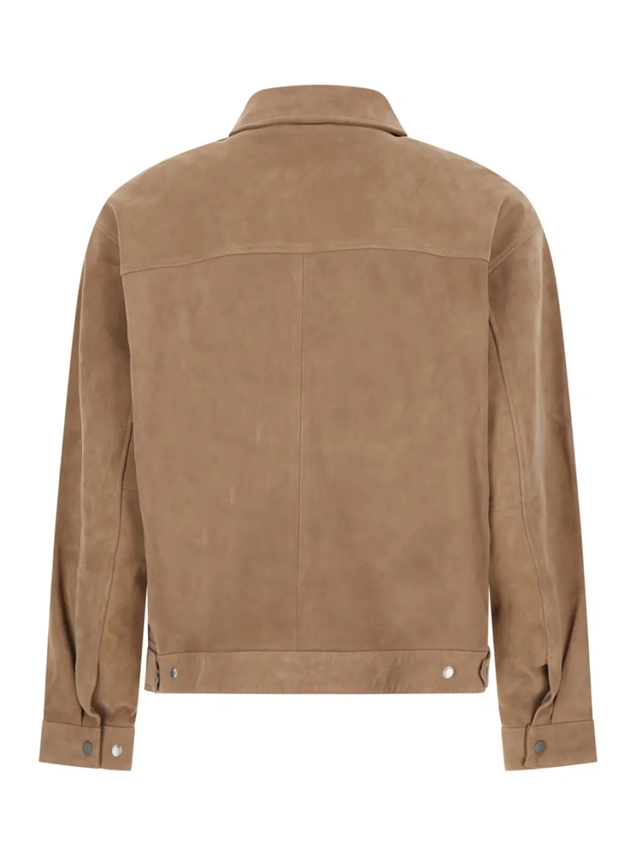 Jacheta NN.07 Petrus Suede jacket in beige fabric for men - Img 2