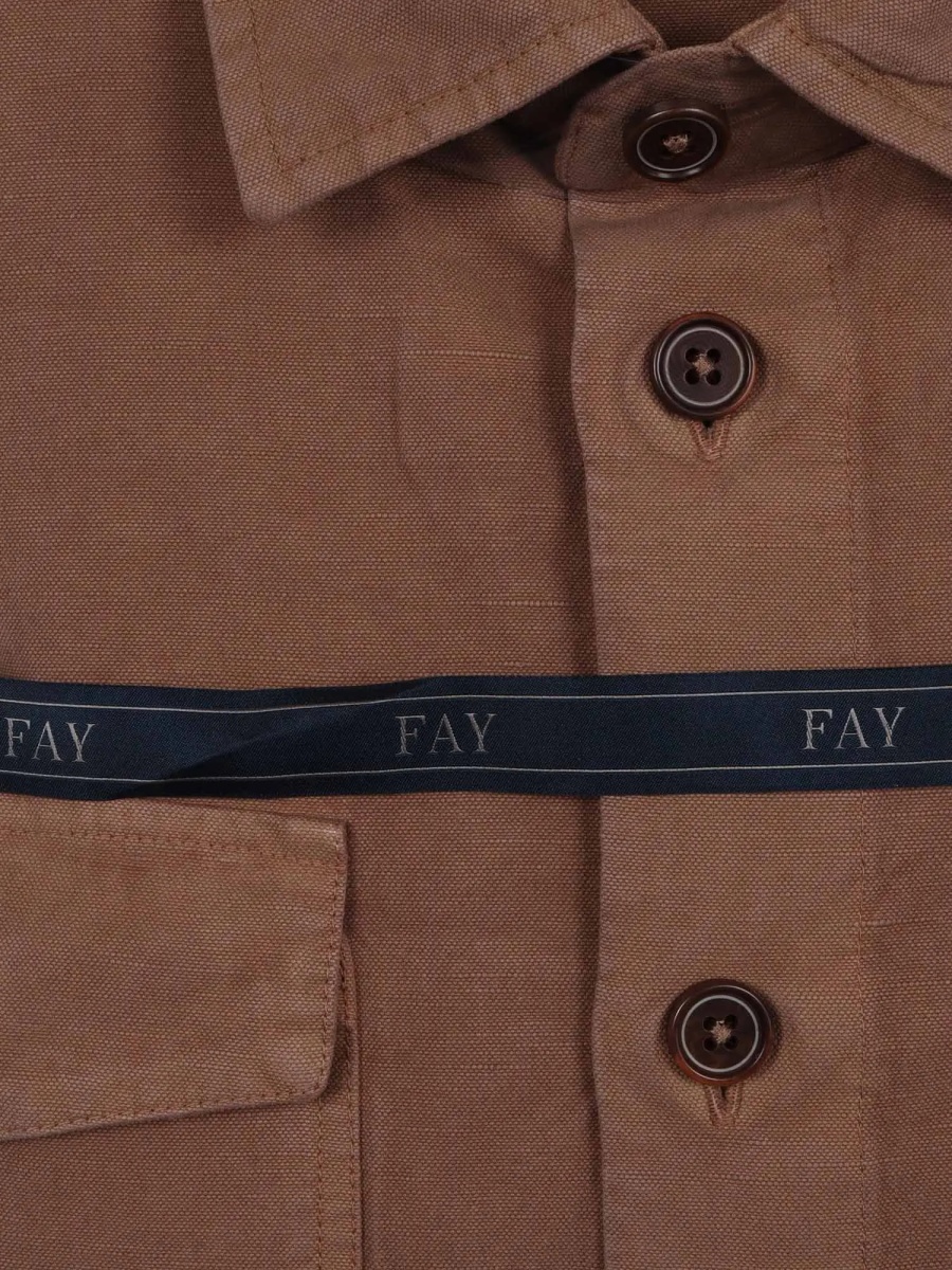 Jacheta OVERSIZED SHIRT-JACKET WITH POCKETS Fay OVERSIZED SHIRT-JACKET WITH POCKETS - Img 2