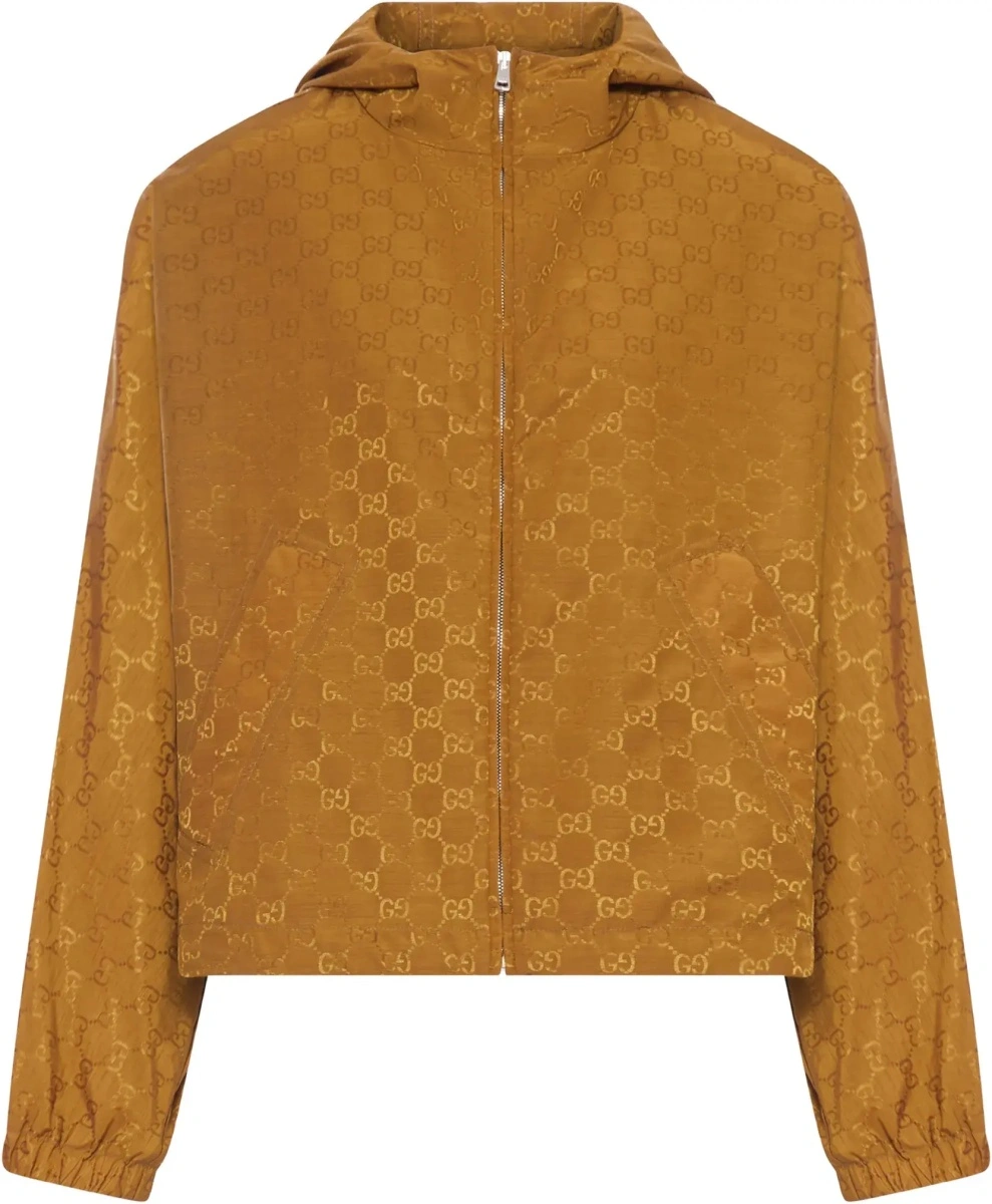 Jacheta Short technical jacquard Jacket with all-over GG motif - Img 5