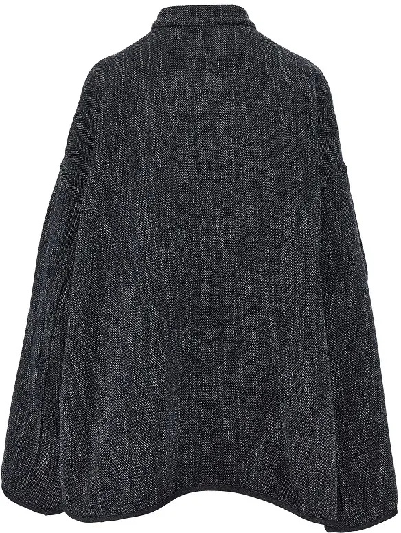 Jacheta Wool-blend reversible oversized jacket - Img 2