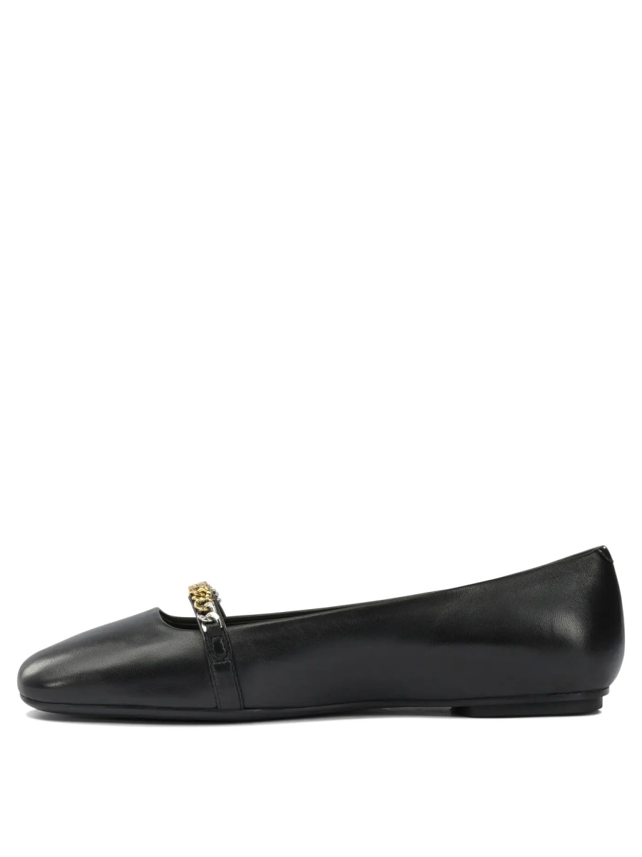 Leather ballet flats with square toe - Img 3