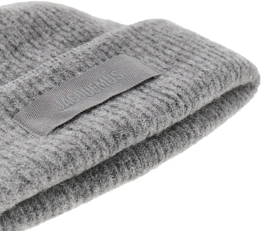 Manusi Knitted beanie hat with gros-grain logo - Img 3