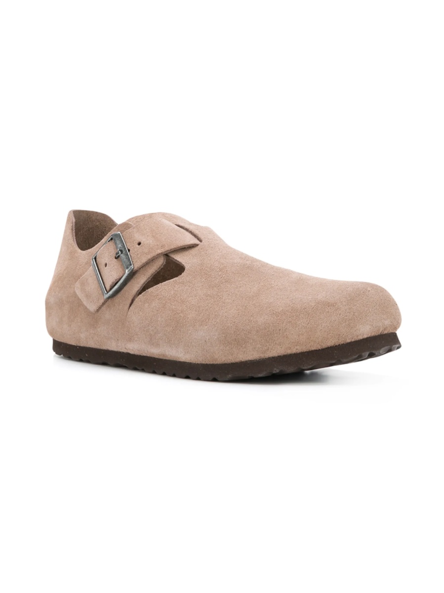 Mocasini Birkenstock neutri din piele intoarsa - Img 2