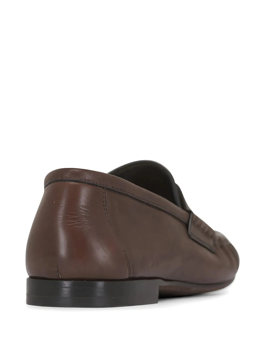 Mocasini Brunello Cucinelli maro din piele - Img 6