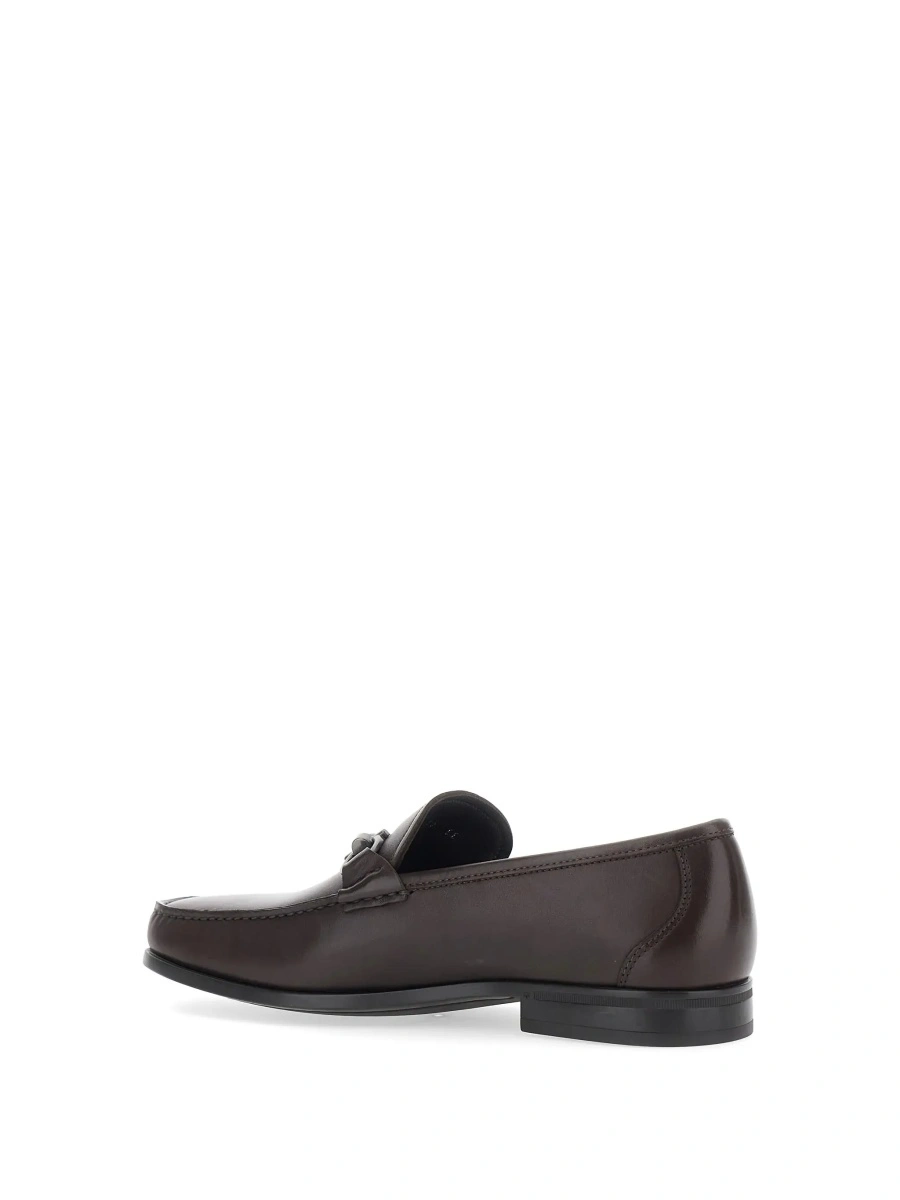Mocasini Ferragamo maro din piele - Img 5