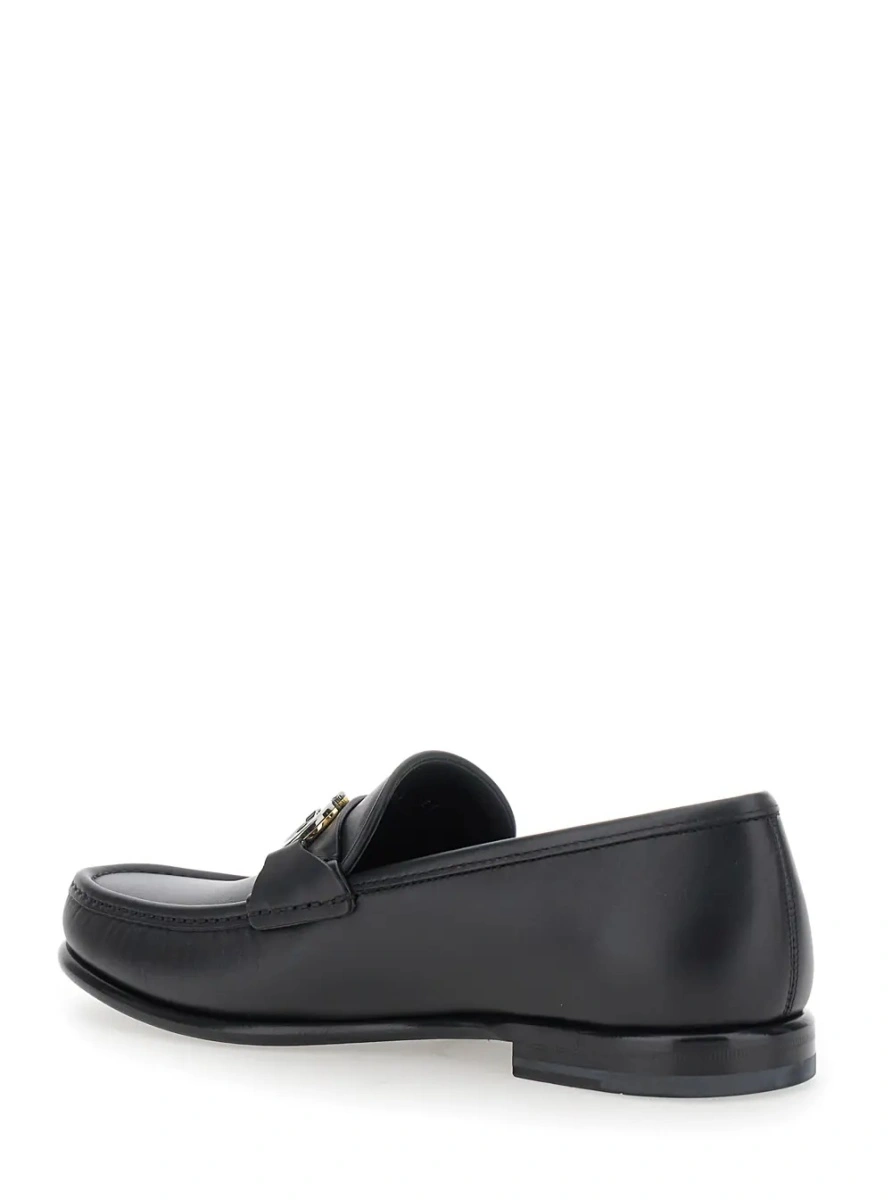 Mocasini Ferragamo negri din piele 'Avril' - Img 3