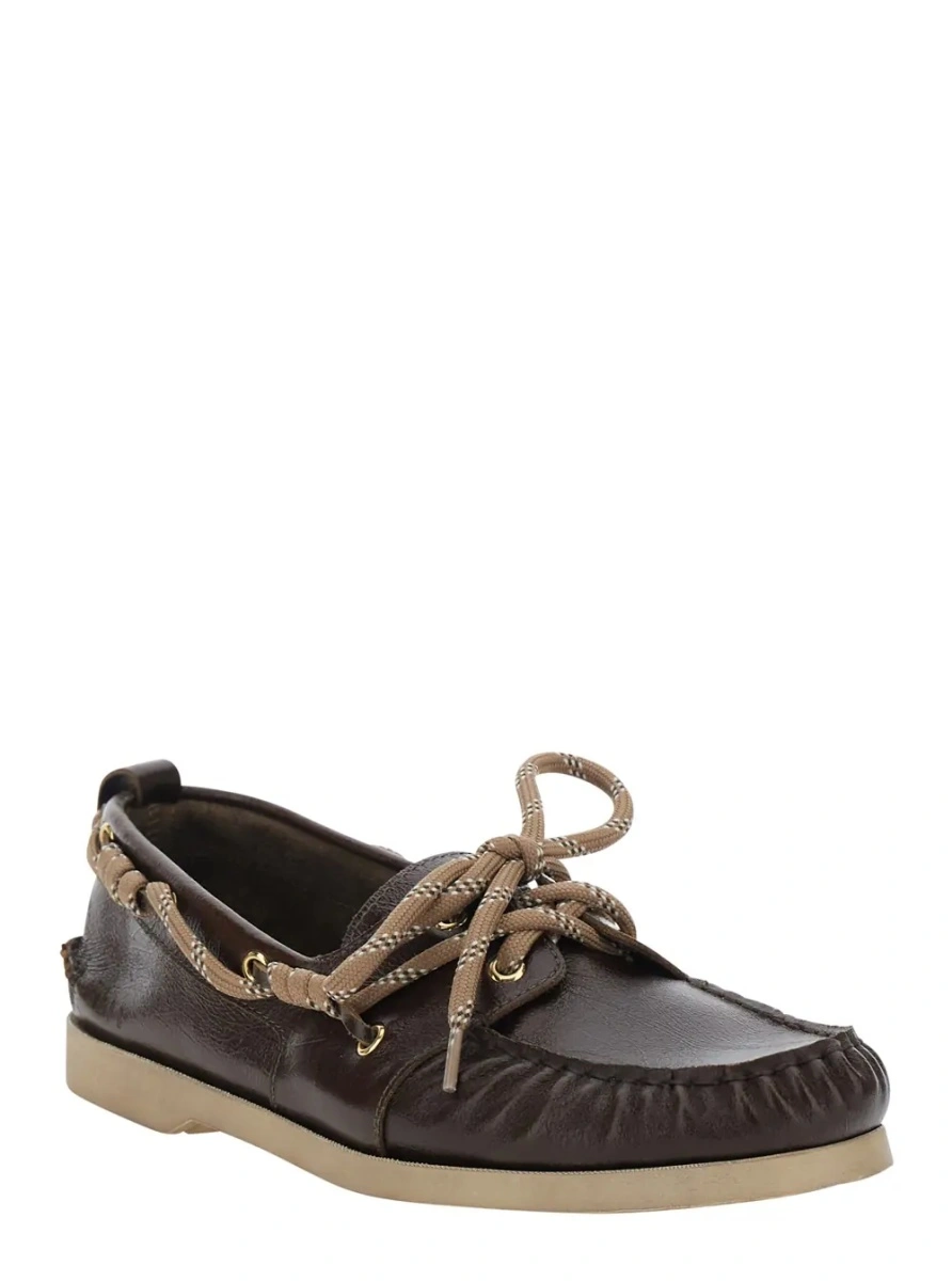 Mocasini Golden Goose maro din piele - Img 2