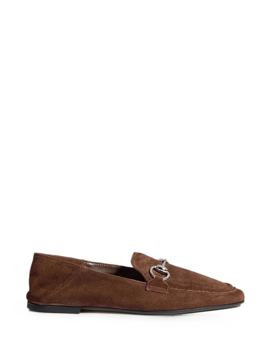 Mocasini Gucci maro din piele intoarsa 'Pierre' - Img 10