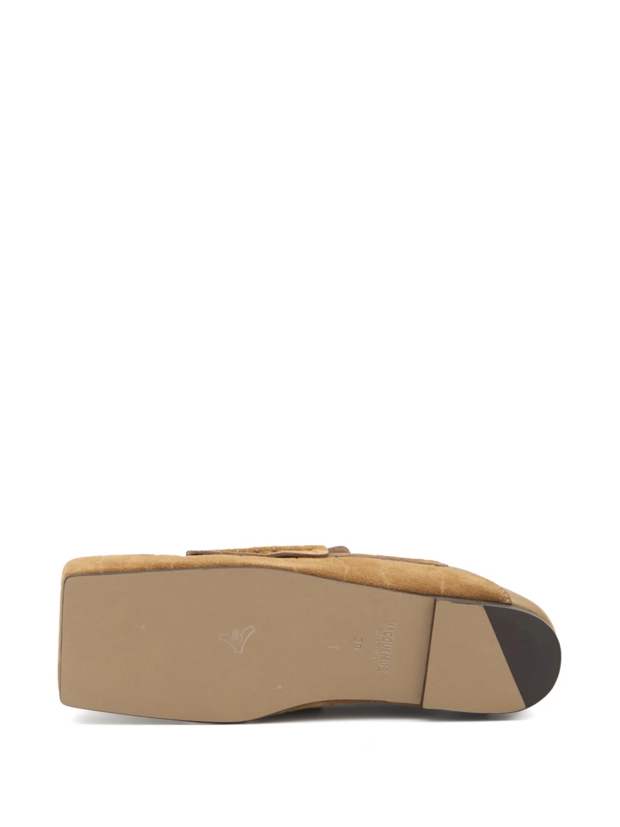 Mocasini JACQUEMUS maro din piele intoarsa - Img 4