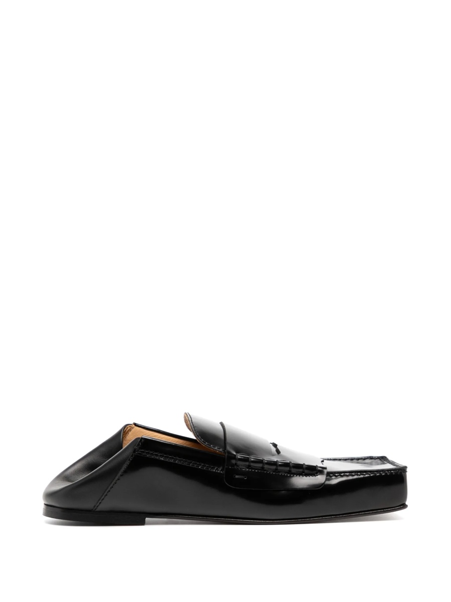 Mocasini JACQUEMUS negri din piele - Img 5