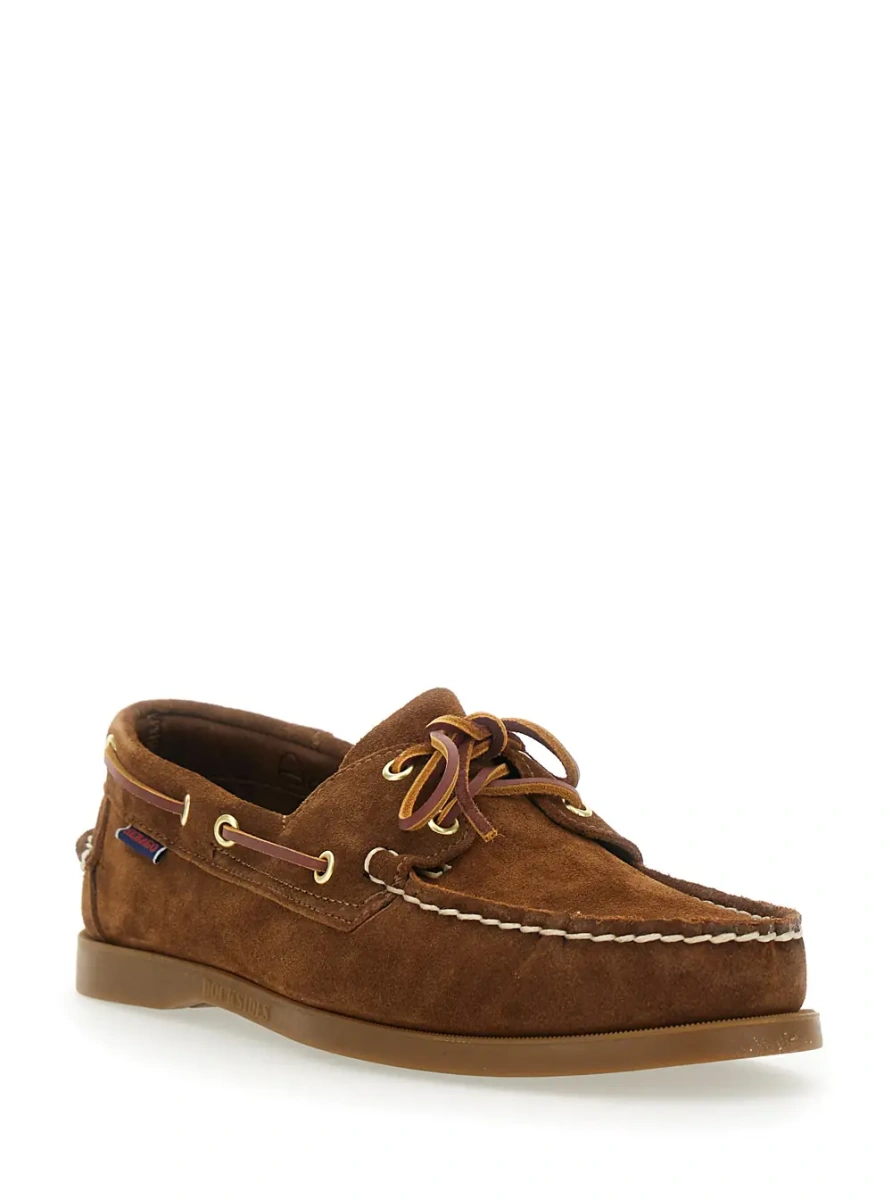 Mocasini Loafers 'Portland' Brown with Rounded Toe in Leather for Men - Img 2