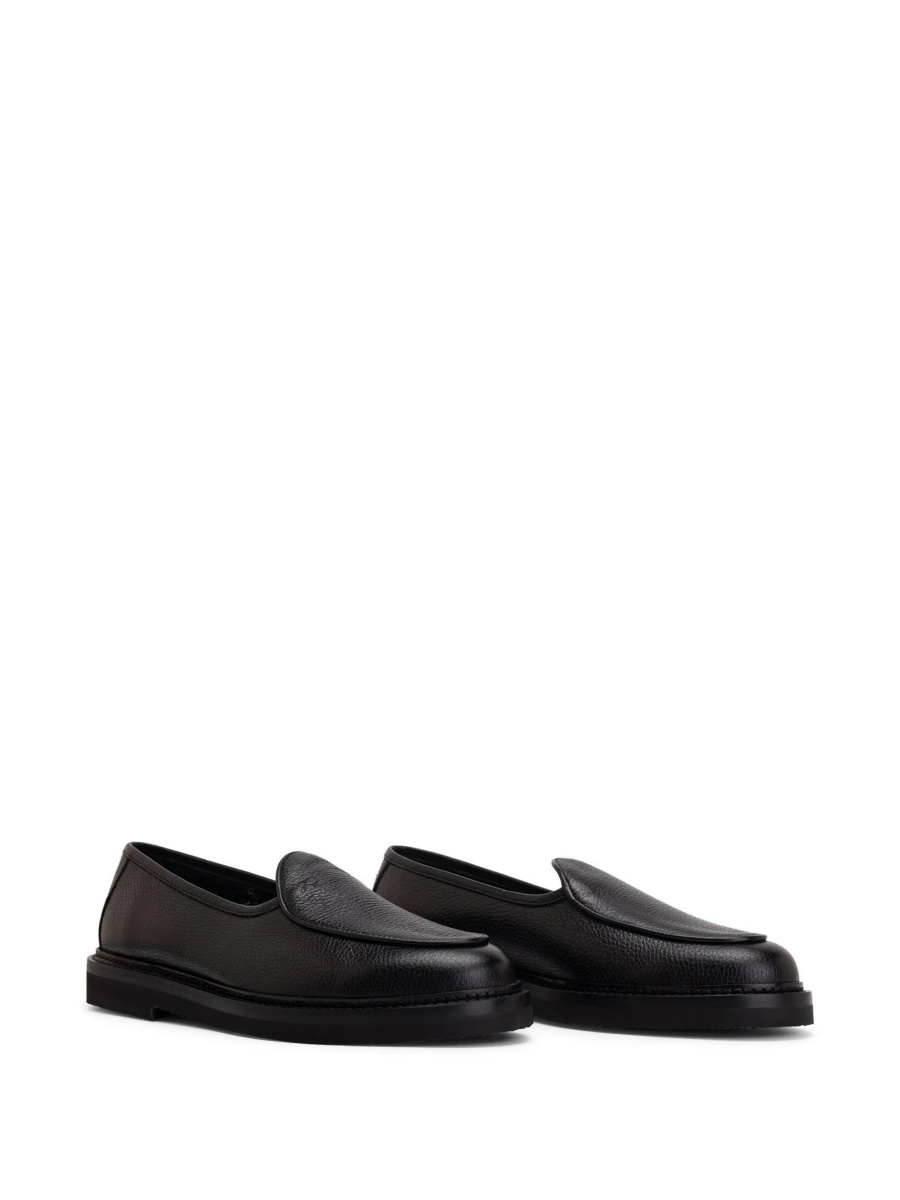 Mocasini Moncler negri din piele - Img 2
