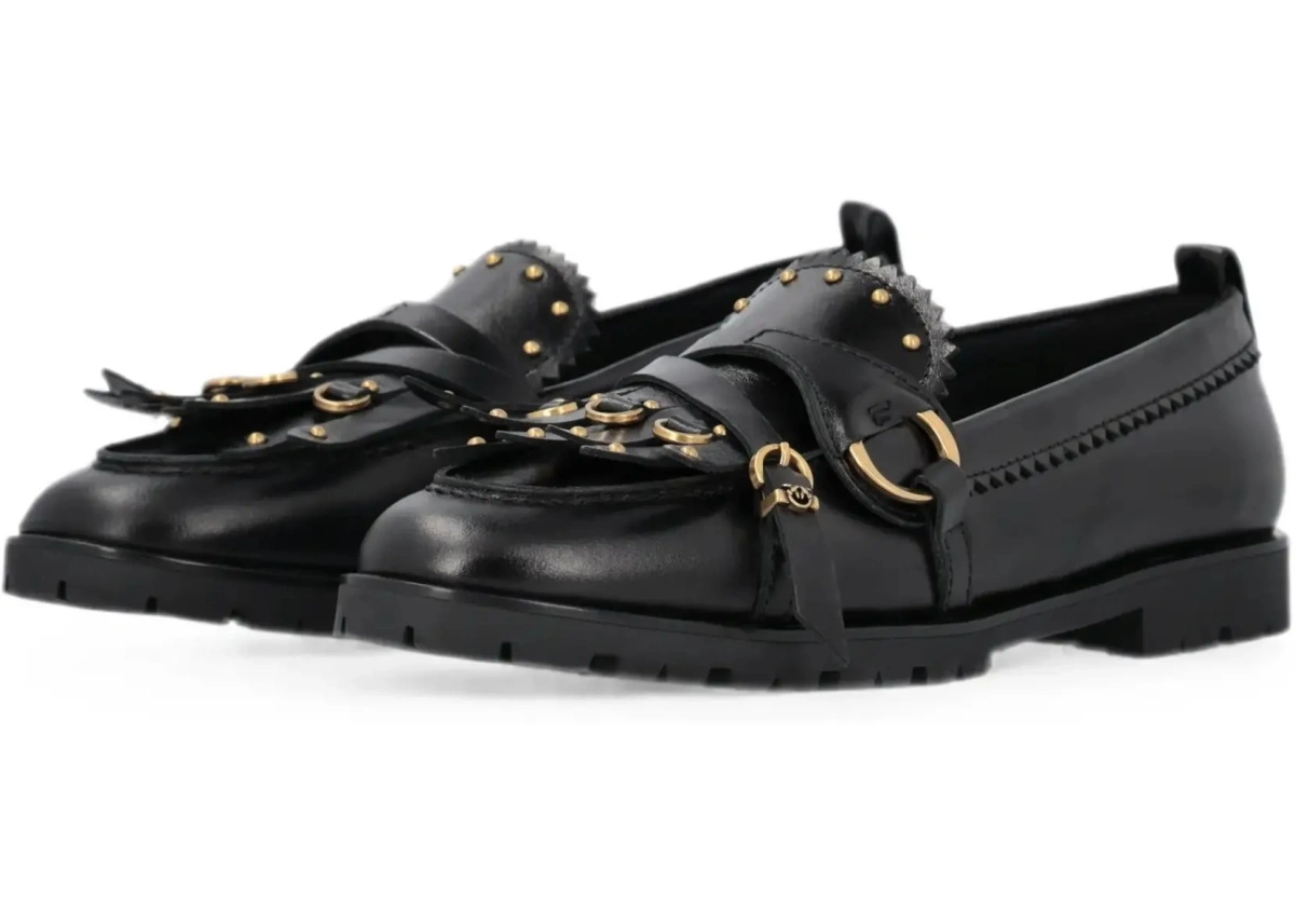 Mocasini Pinko negri din piele - Img 8