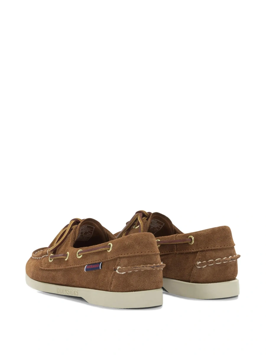 Mocasini 'Portland Artisan' Beige Loafers with bow on the front and contrasting stitching in suede women - Img 6