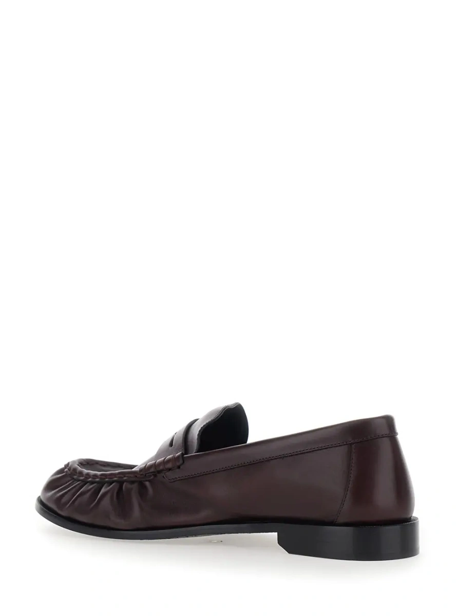 Mocasini Saint Laurent mov din piele - Img 3