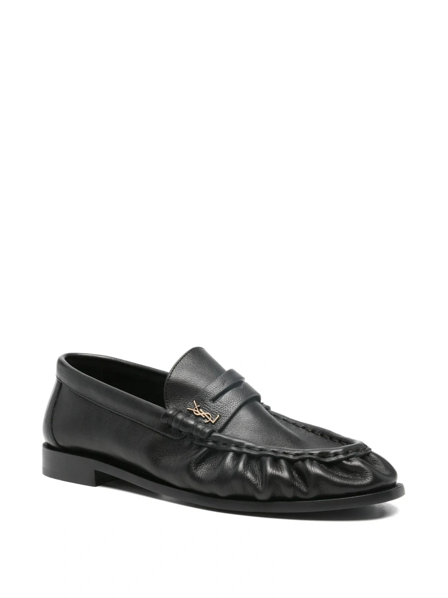 Mocasini Saint Laurent negri din piele 'Le Loafer' - Img 5