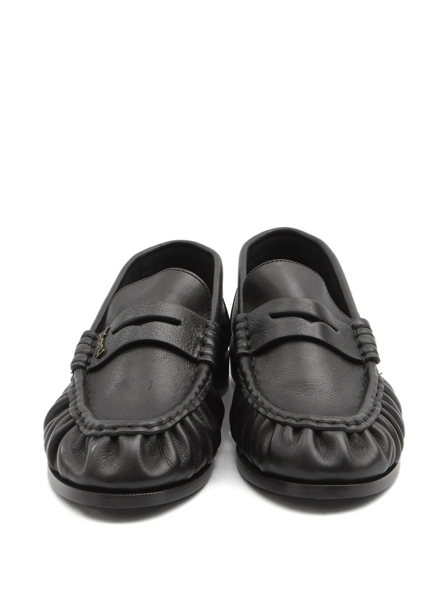 Mocasini Saint Laurent negri din piele - Img 4