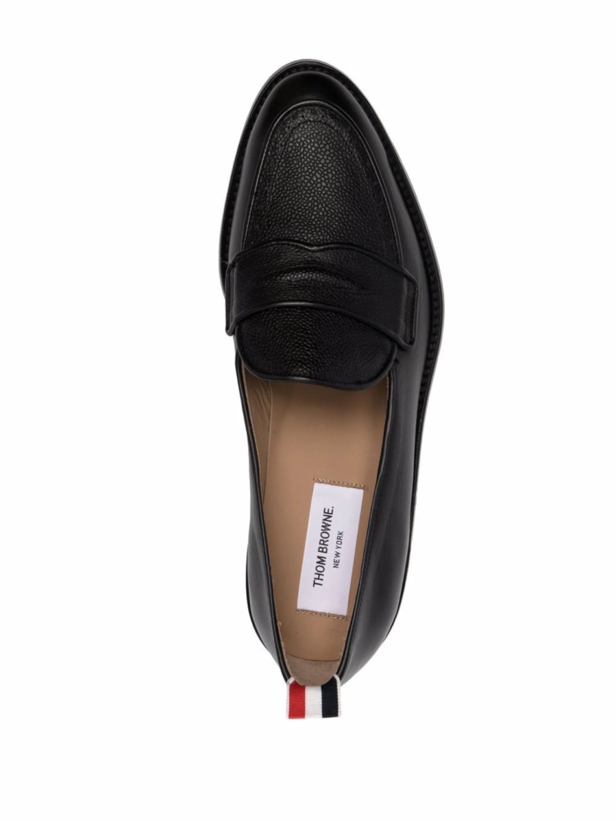 Mocasini Thom Browne negri din piele - Img 4