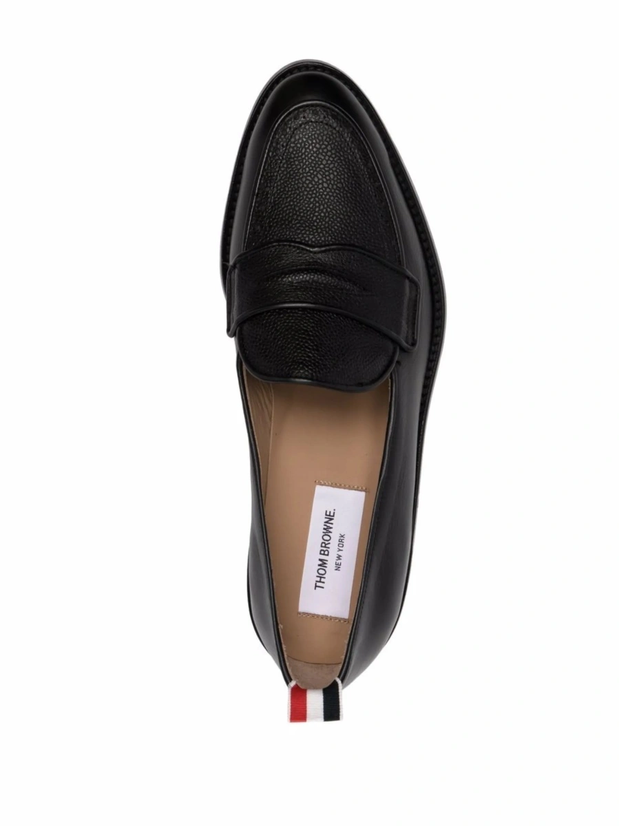 Mocasini Thom Browne negri din piele - Img 4