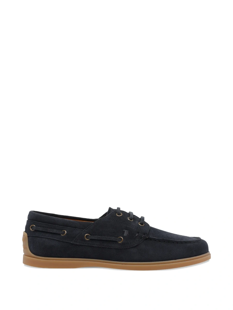 Mocasini TOD'S albastri din piele intoarsa - Img 8