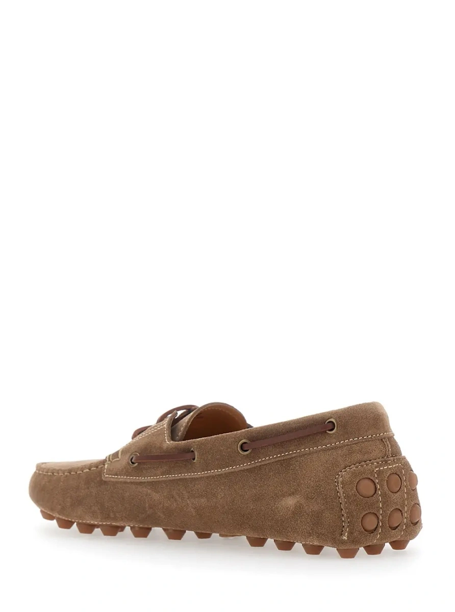 Mocasini TOD'S 'Gommino' maro din piele intoarsa - Img 3