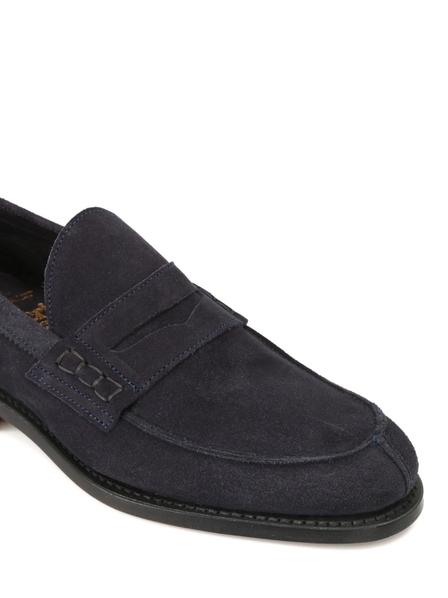 Mocasini TRICKER'S albastri din piele intoarsa - Img 4