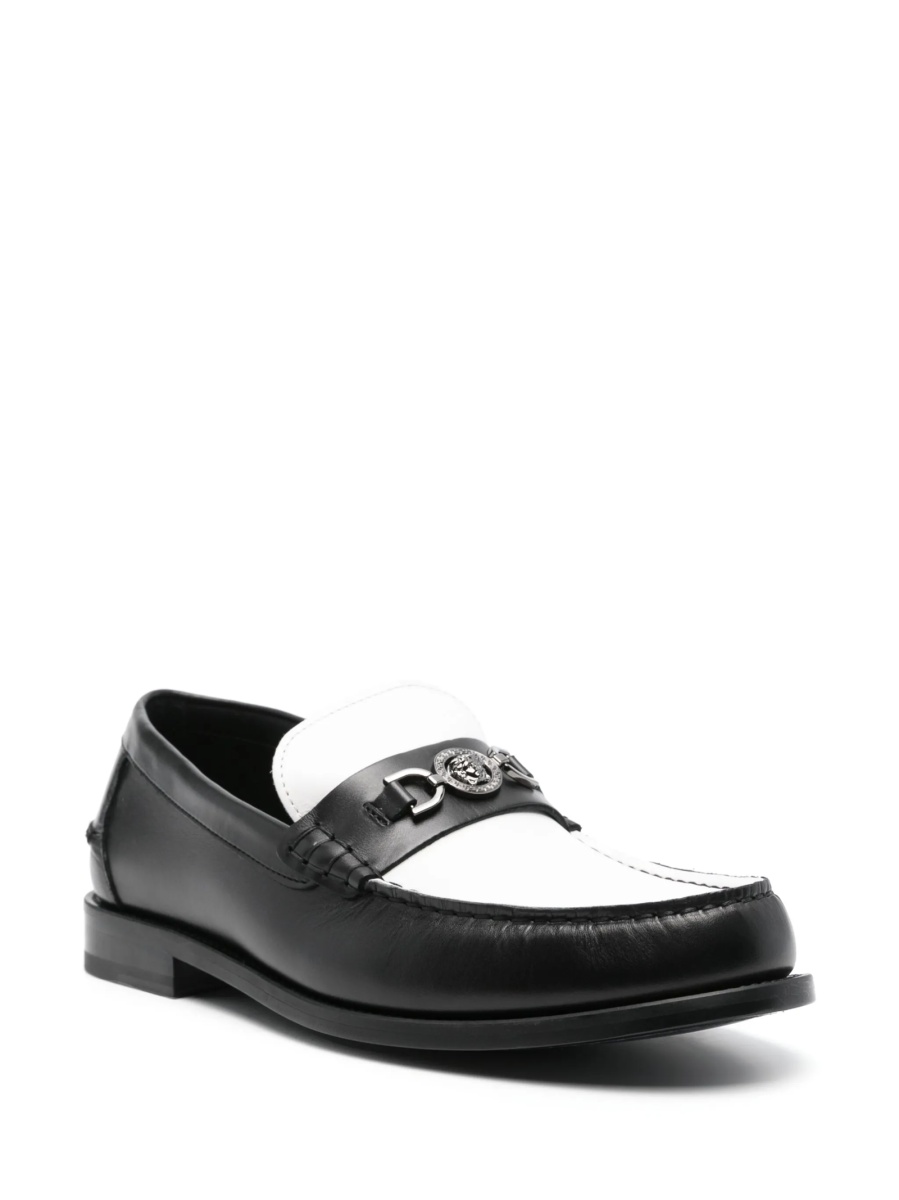 Mocasini Versace negri din piele - Img 2