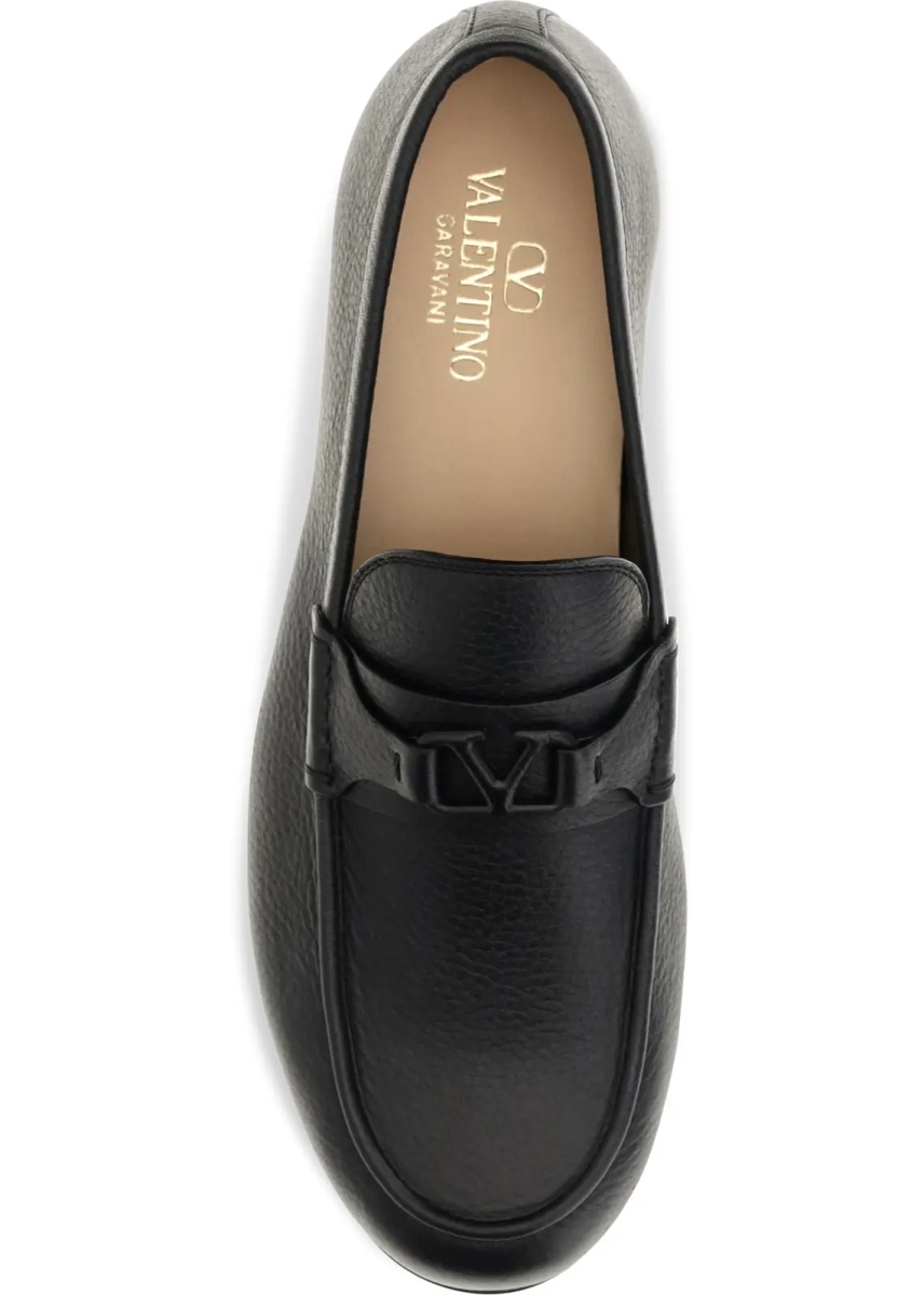 Mocasini VLogo Signature Loafers in deer leather - Img 4