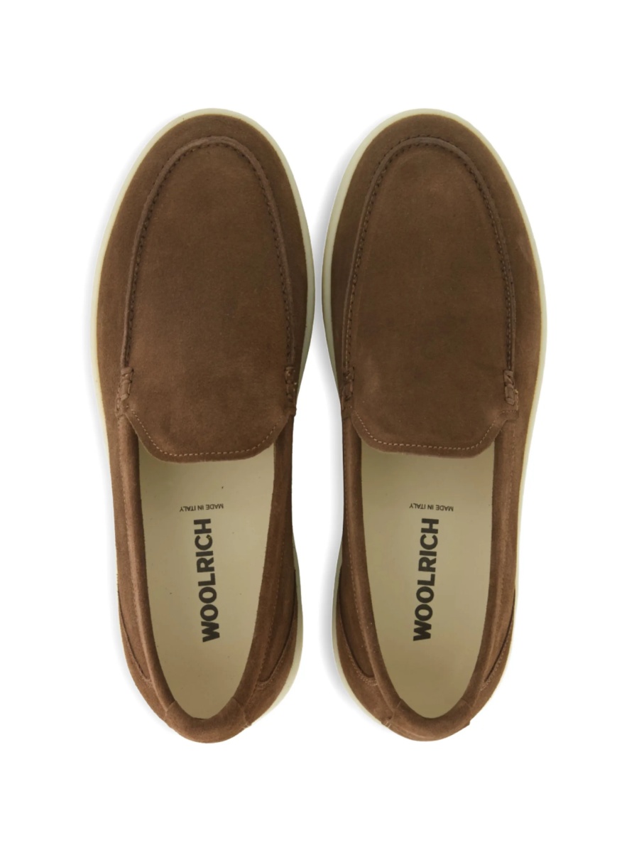 Mocasini Woolrich maro din piele intoarsa - Img 4
