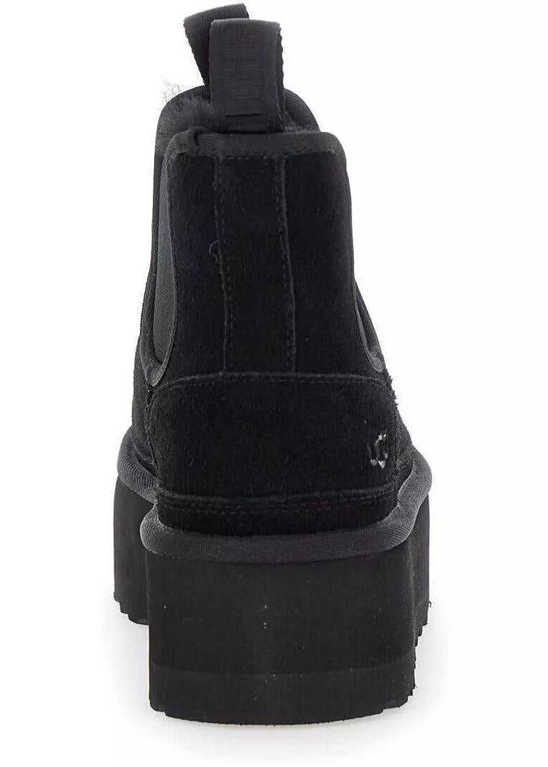 'Neumel' Black Ankle Boots With Platform In Suede Leather* - Img 4