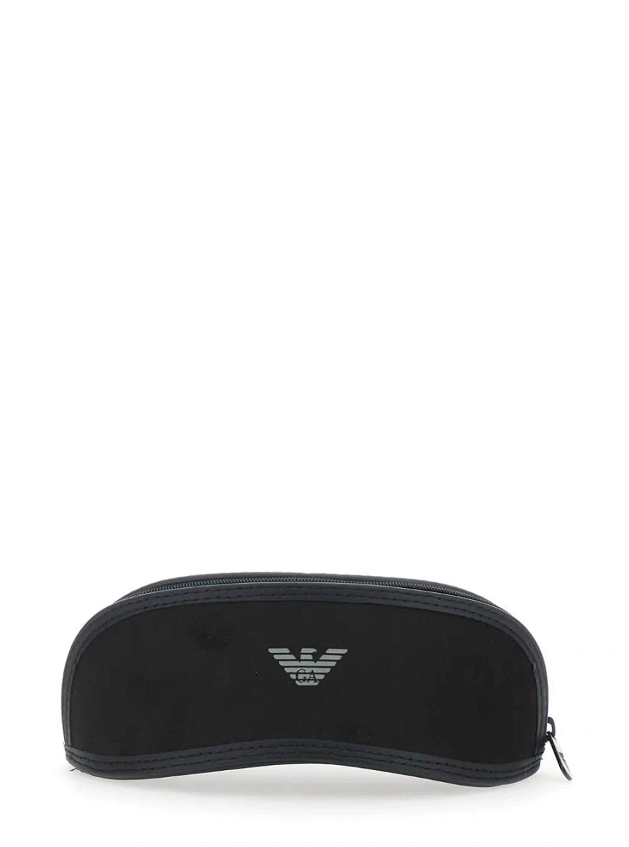 Ochelari Black glasses with thick temples and logo lettering in acetate unisex - Img 4