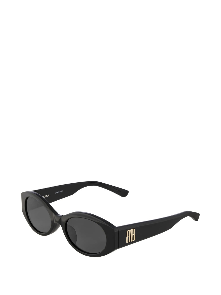 Ochelari de soare Balenciaga negri din nylon - Img 2