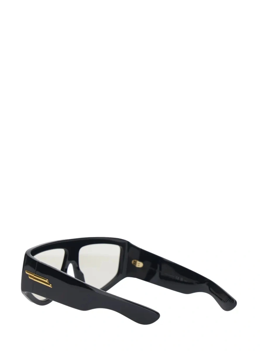 Ochelari de soare Bottega Veneta negri din acetat - Img 2