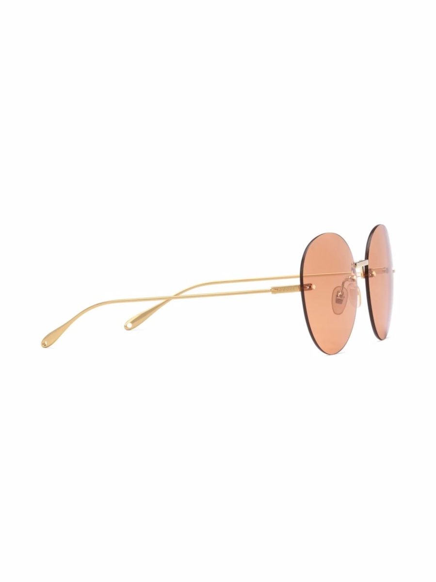 Ochelari de soare Gucci aurii - Img 3